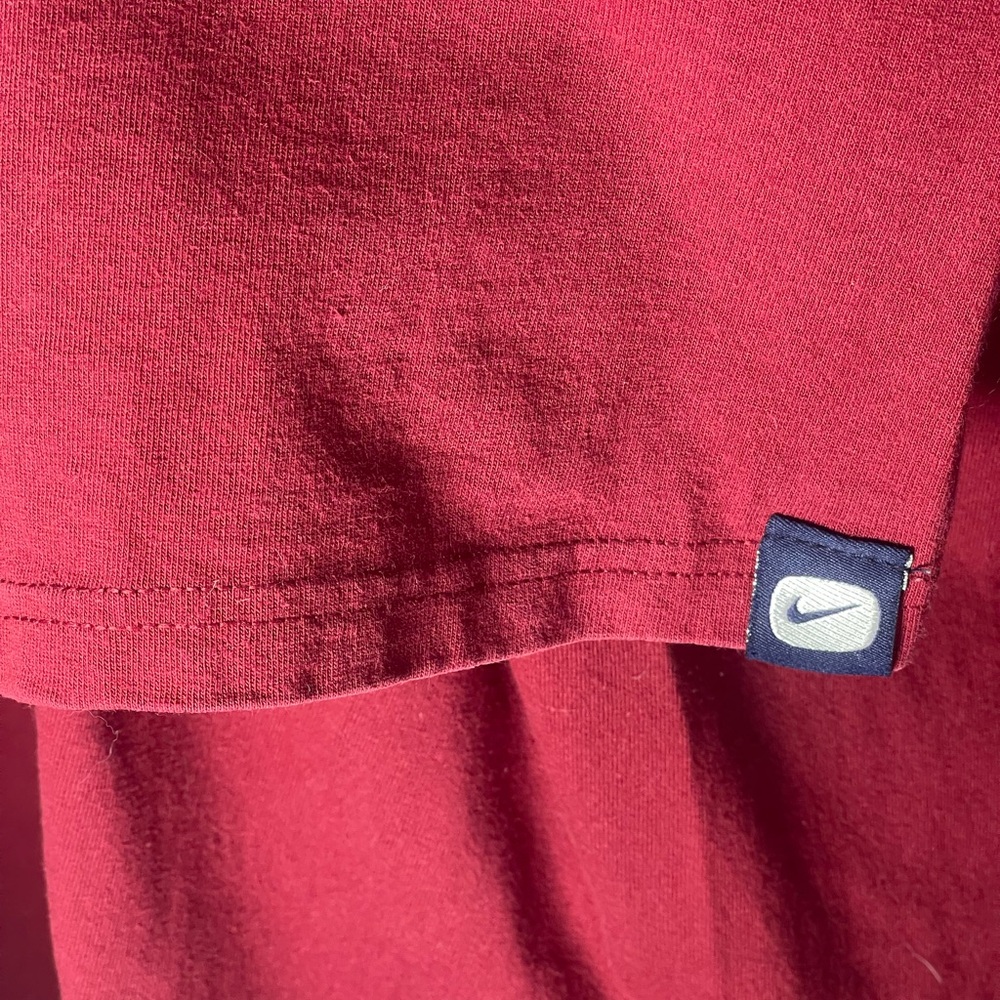 XL Vintage Y2K Nike Just‎ Do It T-Shirt Red Double Sided Friends TV - Picture 3 of 8